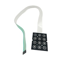 Supplier Berkualitas Tinggi Keyboard Membran Switch dengan LED Non-Taktile Tahan Lama Pitch 2.54mm Masa Pakai Tahunan