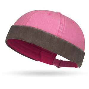 Retro Beanie Brimless <b>Hat</b> Washed Cotton Rolled Cuff Sailor Cap Promotion Gift - Product Image 2
