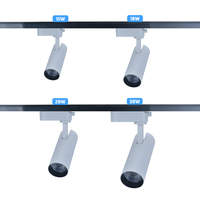 Système d'éclairage sur rail commercial RONSE AC 230V 1M PC 1/3 phases 10W/18W/28W/38W SKD plafond monté sur rail en alliage d'aluminium