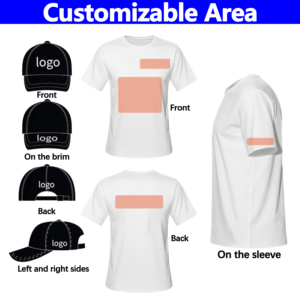 Conjunto de regalo de oficina promocional con impresión de logotipo sombreros de papá y polos personalizados con logotipo de empresa regalos promocionales de negocios - Product Image 6