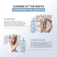 Pallamina Paket Perawatan Rambut Profesional Shampoo dan Kondisioner Dengan Kolagen dan Keratin untuk Rambut Kusut dan Rapuh Perlengkapan Salon