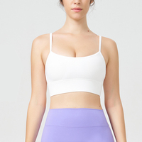 Beau soutien-gorge de sport pour femmes débardeur d'entraînement respirant élastique avec sangle antichoc pour la course et le sport