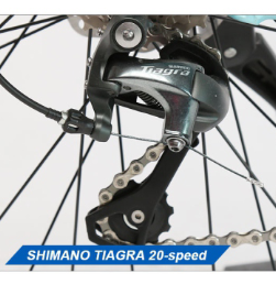 TXED elettrico 250W motore bici da strada con pneumatici 700x 38c idraulico 20 velocità <span class=keywords><strong>Ebike</strong></span> 36V ghiaia telaio per adulti - Product Image 6
