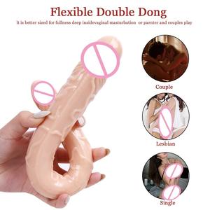 Günstigste Doppelseitige Dildos aus Guangzhou, 43cm Superlang, TPE, <span class=keywords><strong>17</strong></span> Zoll, Schwarzer Doppelkopf-<span class=keywords><strong>Dildo</strong></span>, Transparent - Product Image 5