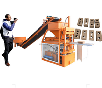 Machine automatique de fabrication de briques/blocs de couplage de sol argileux 2-10 pour les projets de construction