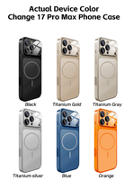 Changer 13 14 15 16 à 17 Nouvelle tendance Sport Design Magnétique AG Verre Glaçage Mobile Téléphone Cas pour Apple pour iPhone 17 Pro Max