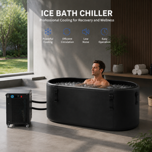 Vanace 1HP Water Chiller Cooling System with Cold Plunge Tub for Home Gym and Professional Recovery - Product Image 1