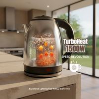 Appareils de cuisine Bouilloire électrique en acier inoxydable 1,8 L 2,0 L Portable et pour usage domestique Avec GS CE Peut OEM/ODM