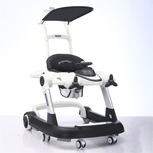 Girello per Bambini MLT-610F+T con Ruote Posteriori Allargate, Giocattolo Multifunzionale Musicale per l'Educazione Precoce, in Plastica, Capacità di Carico 20KG - Product Image 1