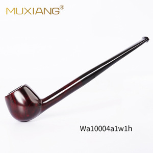 Muxiang Briar Wood Smoking Pipe Long Stem Small Mouth 3mm Filter Handmade Tobacco Pipe Set - Product Image 1