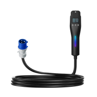 Nuevo Cargador EV Todo en Uno de 3.5kW 7kW Tipo 2, Pistola de Carga Integrada de 16A 32A con Pantalla y Enchufe Europeo, OEM ODM para BYD Han Song ID