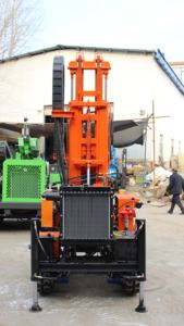 Rastreador de água poços perfuração 220m 200m profundidade mina furo broca máquina 45kw motor diesel portátil operar à venda - Product Image 4