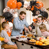Chaîne de ballons explosifs noirs pour la décoration de fête