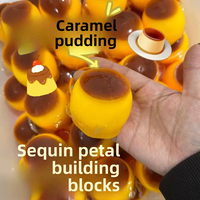 Jouet Squishy en forme de pudding croustillant, jouet Squishy en forme de pudding simulé pour les jeunes et les étudiants, cadeau amusant à récupération lente