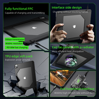 Étui de protection antichoc PIVA pour tablette M4 M2 avec dissipation thermique creuse grande surface, protection de la prise de charge et bords souples en TPU