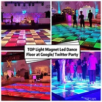Lumière rgb en plexiglas néon bon marché, éclairage supérieur led, vidéo colorée, piste de danse en acrylique, pour l'extérieur