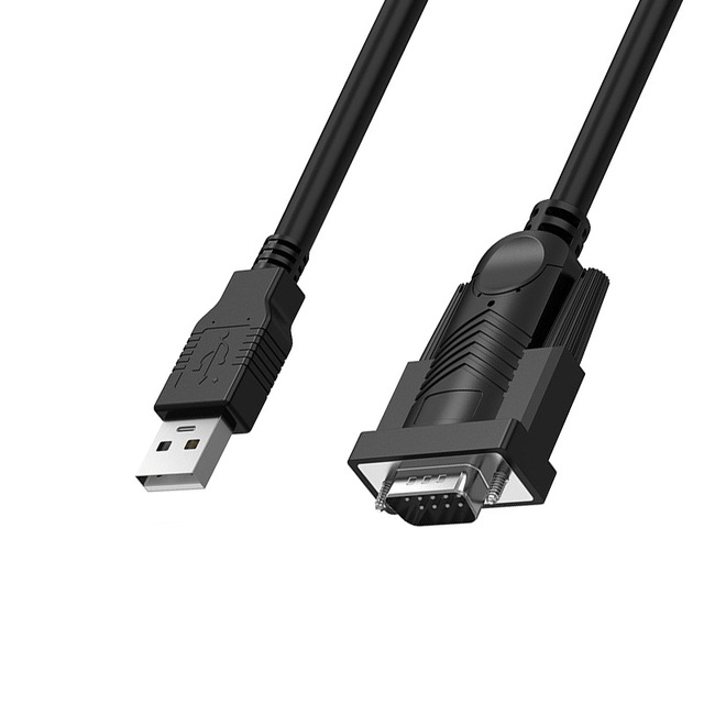 USB to RS232 Universal Serial Port Cable DB9 Pin COM Debugging Cable for Computer PLC Cutting Plotter Communication Data Cable