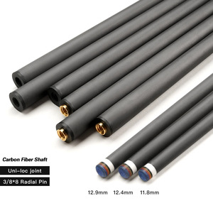 Taco de billar de fibra de carbono de 12 mm, 12.4 mm, 12.75 mm, 12.8 mm, 12.9 mm, duradero, para juego de billar - Product Image 2