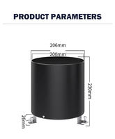 Capteur de pluie intelligent IOT/AIOT/4~20mA ABS RS485 SDI-12 Impulsion Polycarbonate Seau basculant Pluviomètre LoRaWAN