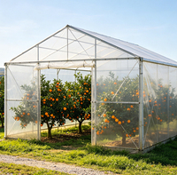 Serres agricoles en film plastique à double couche, grande taille, à simple travée, personnalisées en usine, à faible coût, pour tomates