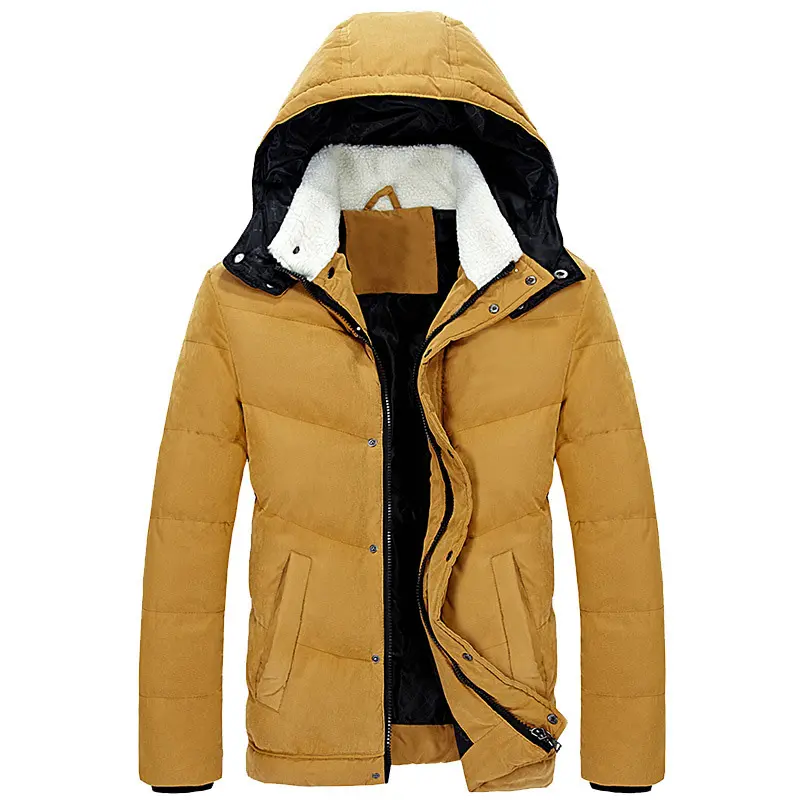 Men Winter Jacket Man Fashion Down Cotton Padded Parkas Male Casual Thicken Warm Youth Turn-down Hooded Wadded Coat Clothes