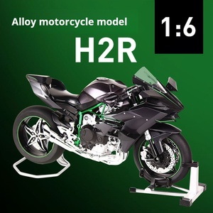 Modelo a Escala 1/6 de Metal HY-M6 KMM <span class=keywords><strong>Highway</strong></span> <span class=keywords><strong>Racer</strong></span>, Motocicleta Kawasaki H2R con Batería de Litio de 110V, Regalo para Adultos y Niños - Product Image 2