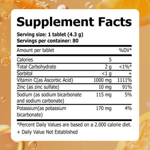 Factory Wholesale <b>Vitamin</b> <b>C</b> Zinc <b>Tablets</b> with Sodium Potassium Elevate Your Gym Sessions Natural Herbal Supplements <b>Tablets</b> - Product Image 2