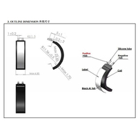 Múltiples Opciones de Modelo 160726 160725 160724 Batería de Estado Semisólido Negra de 18 19 mAh, Celda Curva, Diseño Personalizable Disponible