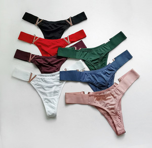 <span class=keywords><strong>Perizoma</strong></span> <span class=keywords><strong>in</strong></span> pizzo e filo di maglia trasparente a vita bassa Sexy Secret V lettera da donna senza cuciture mutandine modello di biancheria intima - Product Image 1