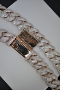 Bracciale a catena cubana <span class=keywords><strong>in</strong></span> <span class=keywords><strong>argento</strong></span> sterling <span class=keywords><strong>925</strong></span> placcato oro 6-22mm con moissanite GRA Iced Out VVS per <span class=keywords><strong>uomo</strong></span> e donna - Product Image 4