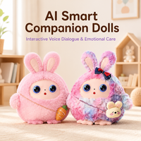 Peluche interactive parlante intelligente, adorable panda compagnon avec écran dynamique et yeux mobiles, jouet en peluche pour enfants