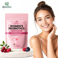 Permen Probiotik Qbioflex OEM Bebas Gula untuk Wanita dengan Ekstrak Cranberry untuk Kesehatan Kewanitaan Rasa Berry Suplemen Probiotik
