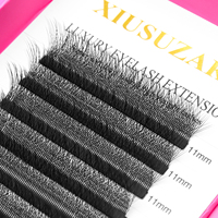 XIUSUZAKI Ventilateurs de cils Volume préfabriqués de haute qualité Cils en forme Ventilateurs préfabriqués Feuille d'érable 5D W Extension de cils