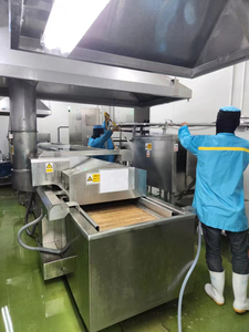 Thương mại tôm điện liên tục chiên Máy fishcake Nồi chiên dây chuyền chế biến cho Hải sản nhà Máy chế biến - Product Image 5
