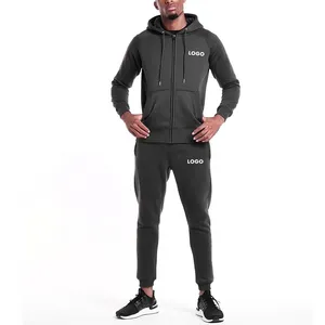 OEM Plus Size Men's Clothing Unisex Sport Wear Embossed Hoodies Set Street Celebrity Group Custom Jogging Sportswear Suit