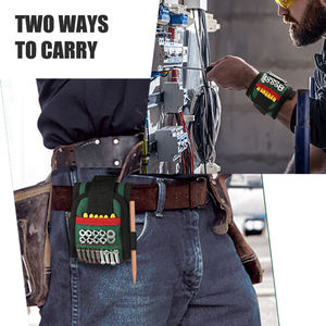 سوار مغناطيسي للرجال من المصنع الأصلي، حزام أدوات فاخر لحمل البراغي والمسامير مع مغناطيس قوي، هدايا للرجال - Product Image 6