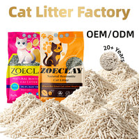 Litière pour chat biodégradable en tofu, marque privée OEM, jetable aux toilettes, faible teneur en poussière, pour chats sensibles, ISO 9001, 5 kg