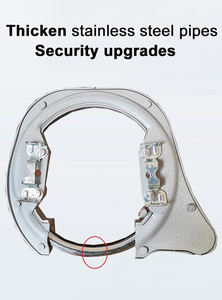 2023 O-Shape vélo serrure aluminium et acier inoxydable pêne dormant fer à cheval <span class=keywords><strong>crabe</strong></span> pinces nouvelles mesures de sécurité de vélo - Product Image 6