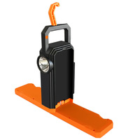 Projecteur multifonctionnel d'extérieur étanche à charge solaire, lampe torche LED portable en plastique, lampe de camping IP65 18650