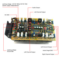 Module amplificateur de puissance HiFi professionnel Audio 1943 5200 600Wx2 Amplificateur stéréo 2.0CH Amplificateur sonore Amplificador Home Cinéma DIY Board