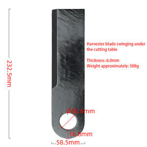 Lame oscillante pour moissonneuse-batteuse sous table <span class=keywords><strong>de</strong></span> coupe, épaisseur 6,0 mm, pièces <span class=keywords><strong>de</strong></span> rechange pour machines agricoles - Product Image 2
