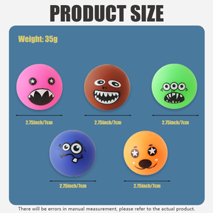 Vendita all'Ingrosso del Produttore, Serie di Palline Giocattolo Squeaky a Forma di Cinque Mostri Cartoon, Palline Giocattolo Interattive in Vinile di Alta Qualità - Product Image 2