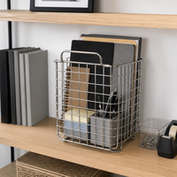 Panier de rangement pliable moderne en acier inoxydable, écologique, étanche, pour l'organisation des aliments dans la cuisine