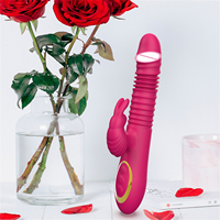 Klitoris-Stoßvibrator mit 10 Intensitätsstufen für Frauen Wasserdicht Wiederaufladbar Leiser Klitoris- und Brustwarzen-Stimulator