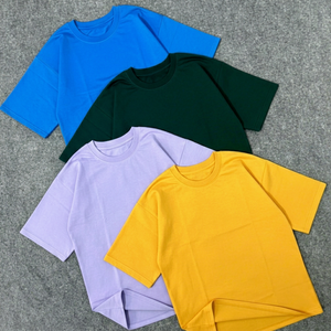 Camiseta Oversize de Algodón de 280 GSM Elite Heavyweight, Prenda Lisa de Estilo Urbano Refinado - Product Image 1