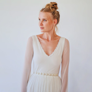 Cinturón nupcial perlado # 4063 - Product Image 4