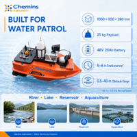 Bateau autonome de surveillance de la qualité de l'eau MF-1000 avec capteur multiparamètre, système de données en temps réel 4G GPS BeiDou, protection IP68