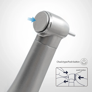 BESTO Contra-ángulo Eléctrico Dental 1:5 con Fibra Óptica, de Acero Inoxidable, Anillo Rojo, Tipo E, para Micromotor, Certificado CE - Product Image 3