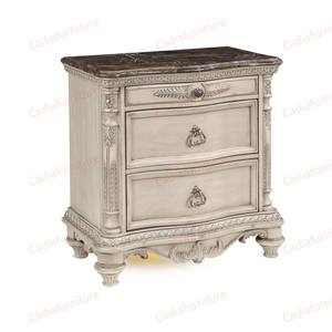 Ensemble de meubles de chambre à coucher en bois massif de style américain royal, <span class=keywords><strong>lit</strong></span> à baldaquin classique de luxe sculpté à la main, taille king size - Product Image 3