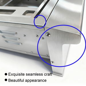 Usine Heavy Duty Premium SUS 304 Acier Inoxydable Intégré Barbecue Barbecue Armoire Gaz De Cuisson Construit en Double Brûleur Latéral Grill - Product Image 2